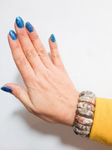 دستبند تمام سنگ عقیق هندی