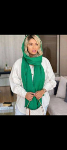 شال پفکی نخی