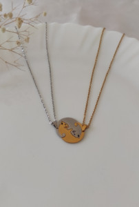 گردنبند ست گربه مکمل استیل (ارسال رایگان)