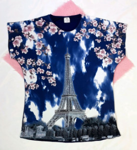 تیشرت نگین دار ایفل