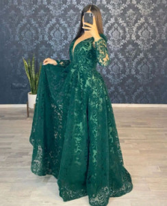 پیراهن مهمانی زنانه دانتل مدل شهرزاد-116193