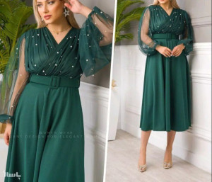 سارافون زنانه کرپ مدل لیبرا-117162