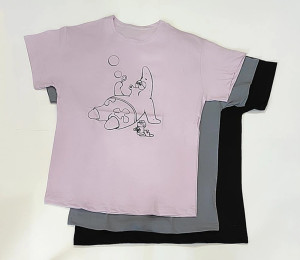 تیشرت نخ پنبه کیفیت عالی طرح پاتریک در دوسایز (مناسب سایز 36 تا 48)