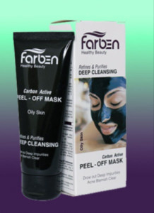 ماسک زغال صورت همراه با کربن فعال فاربن 75 میلی لیتر