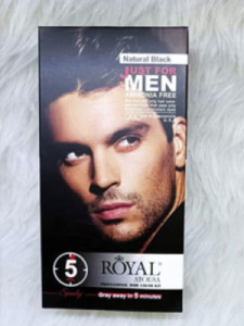 کیت رنگ موی مردانه تیوپی آتوسا رویال رنگ مشکی طبیعی فاقد آمونیاک – 100میلی لیتر