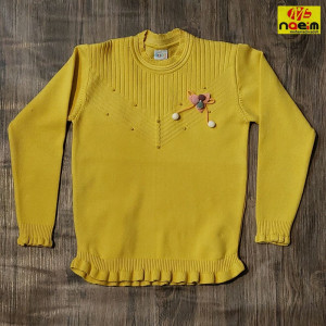 بافت دخترانه سایز 50 و 55 گپ دخترانه ریزبافت گرم بالا سایز 6تا10 سال