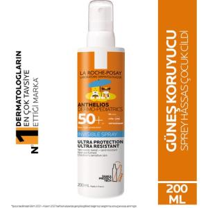 اسپری ضد آفتاب کودک لاروش پوزای La Roche Posay Anthelios Dermo Pediatrics SPF50+ Yüksek Korumalı Çocuk Güneş Kremi Sprey 200ml 3337875698696