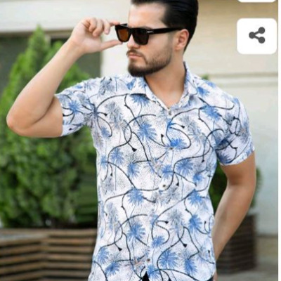 پیراهن مردانه هاوایی مدل Manolas