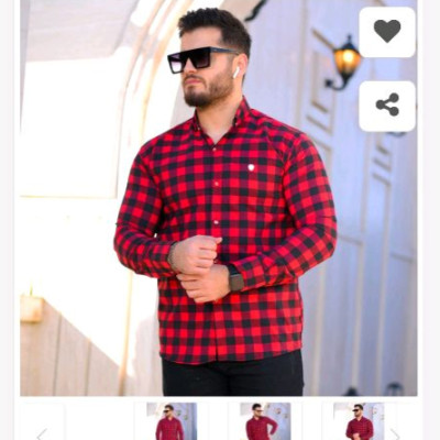 پیراهن مردانه مدل Nihad (قرمز)