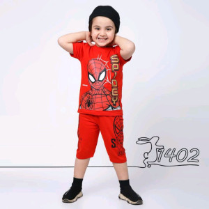 تیشرت شلوارک پسرانه سایز 40 و 45 طرح مرد عنکبوتی-114269