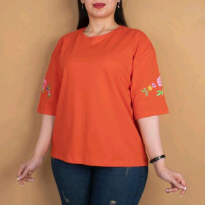 کراپ آستین گلدوزی