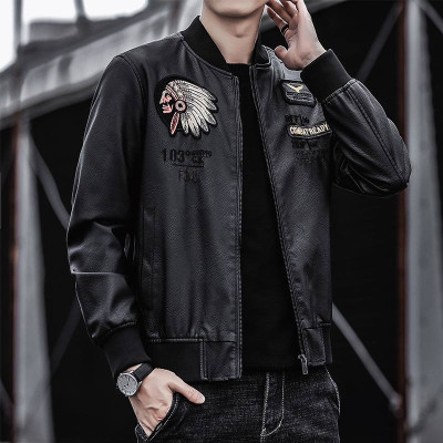 کاپشن چرم اسپورت طرح سرخ پوستی