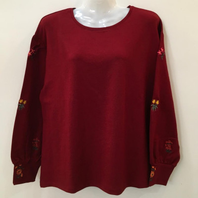 بلوز دورس زنانه آستین گلدوزی شکوفه