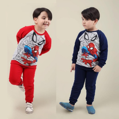 ست بلوز شلوار پسرانه طرح مرد عنکبوتی