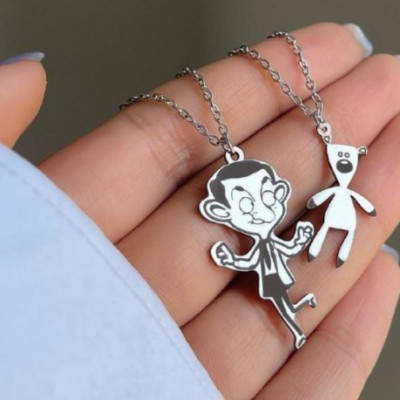 ست گردنبند مستربین همراه با زنجیر استیل