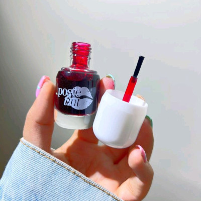 تینت لب طرح لاک ناخن