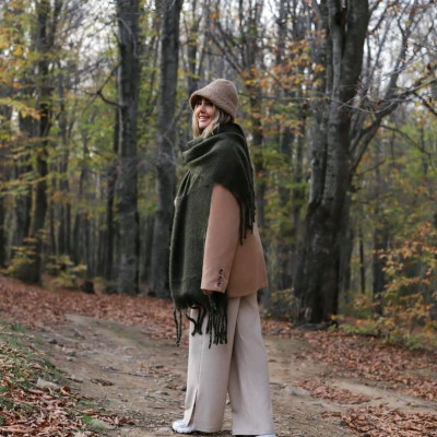 شال موهر پاییزه وارداتی طرح منگو پینترستی