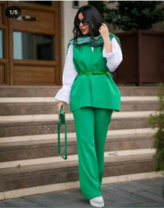 مانتو شلوار زنانه نخی