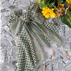 شال زنانه کرم سبز نخی خنک و تابستونی و سبک-131923