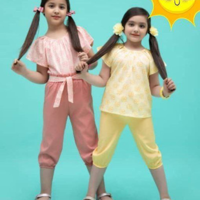 تیشرت شلوارک نخی دخترانه-149025