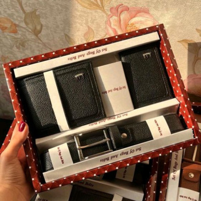 ست کیف پول و کمربند و جای کارت