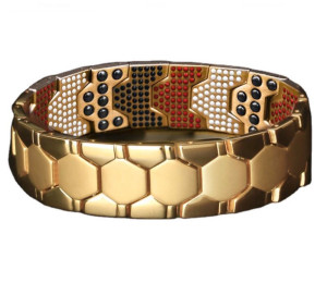 دستبند مغناطیسی سلامت طلایی باریک