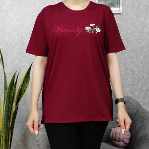 تیشرت گلدوزی زنانه در طرح متنوع-127032