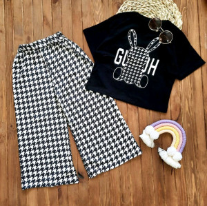 کراپ شلوار خرگوشی پیچازی-119660