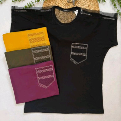 بلوز زنانه نگین کار شده