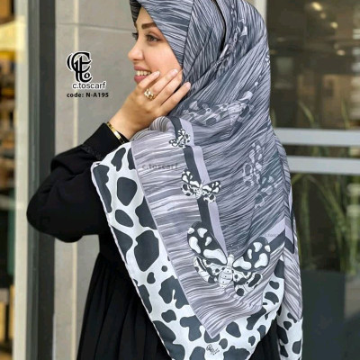 روسری نخی پلنگی