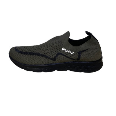 کفش ورزشی زنانه و مردانه مدل ریما تتیس جورابی رنگ یشمی