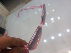 عینک دودی صورتی uv دار