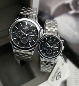 ست زنانه مردانه ساعت مچی 3 موتور فعال کرنوگراف الگانس زوریخ Elegance-141713