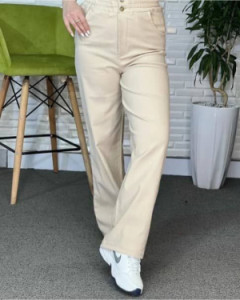 شلوار کتان نیم بگ-121393