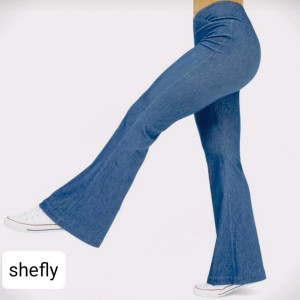 شلوار زنانه طرح لی دمپا گشاد کمر کش