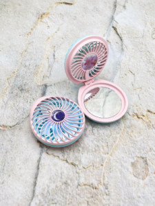 آینه چراغ دار و فن دار فانتزی