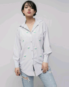 مانتو اسپرت زنانه داکرون مدل اسپرت گلدوزی