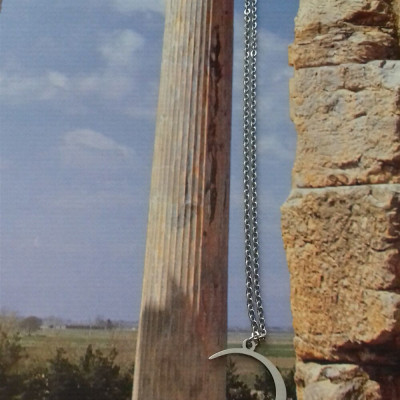 گردنبند استیل طرح ماه