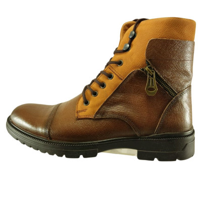 بوت اسپرت مردانه چرم طبیعی رنگ عسلی کد 379 سایز 40-44-126477