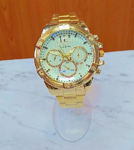 ساعت مردانه ایگل تایم سه موتوره استیل طلایی رنگ ثابت-103652