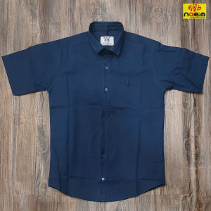 پیراهن آستین کوتاه مردانه کتان ساده L و xl-125693