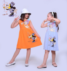 پیراهن دخترانه طرح میکی موس