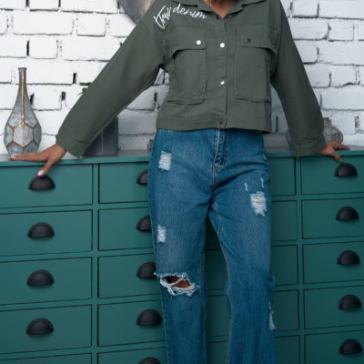 کت جین سبز denim