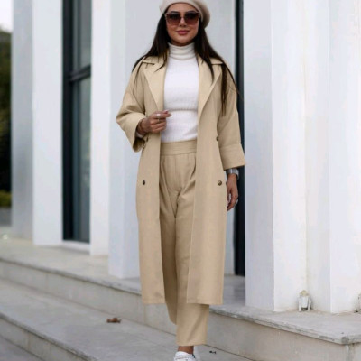 ست دوتیکه مانتو و شلوار مدل فلورا-154700