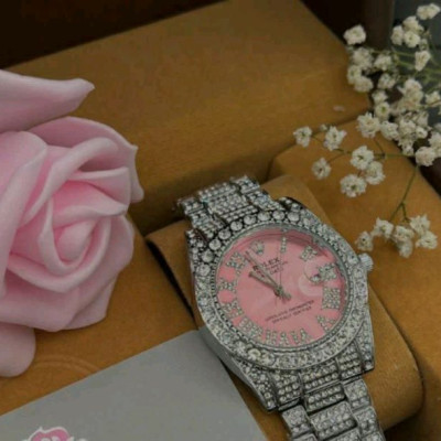 ساعت مچی فول نگین دار رولکس-130453