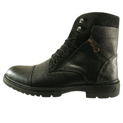 بوت اسپرت مردانه چرم طبیعی رنگ مشکی کد 379 سایز 40-44-126476