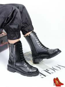 بوت زنانه سه زیپ خوشپا و نرم