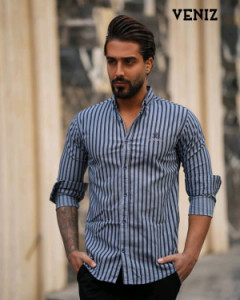 پیراهن راه راه مردانه-139203