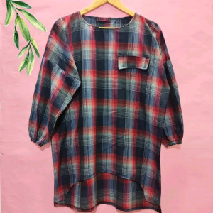 تونیک نخی چهارخونه زنانه و دخترانه-120567