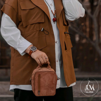 کیف دوشی با چرم طبیعی